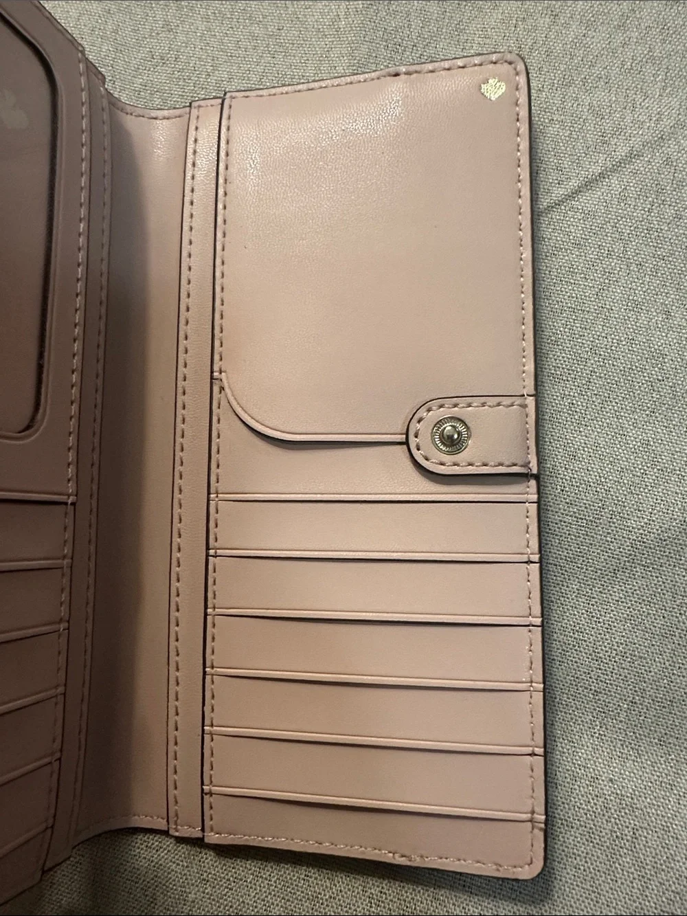 NWOT Kate Spade Colorblock saffiano leather in Rose Smoke